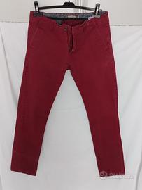 Pantalone uomo Cottone & Silck colore borgogna 