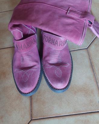 stivali Fornarina nuovi rosa