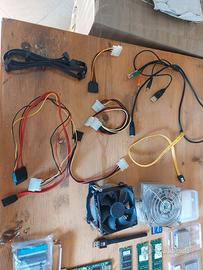 lotto componenti pc ram/hd/cpu/etc