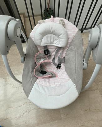 altalena rosa e grigia elettrica ingenuity