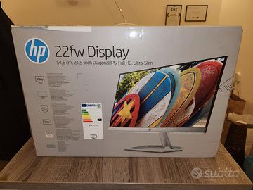 HP 22fw Monitor 21.5" Schermo Full HD IPS NUOVO