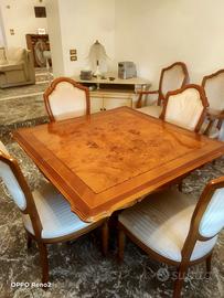TAVOLO DA PRANZO CON SEDIE – STILE CLASSICO – AN