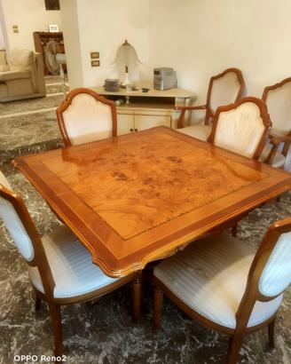 TAVOLO DA PRANZO CON SEDIE – STILE CLASSICO – AN