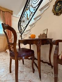 Scrittoio in legno + sedia