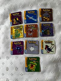 Set di adesivi magnetici Pokemon 10x Retro 2000s