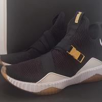 Puma Defy Mid Varsity, black-metallic gold num 38