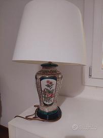 Coppia di lampade cinesi in ceramica craquelé