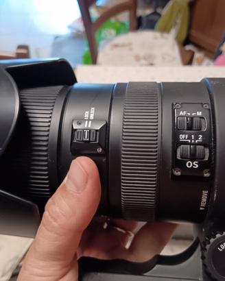  obiettivo  Sigma 50-500mm  stabilizzato per Nikon