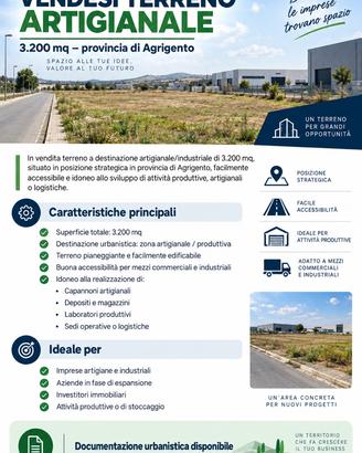 Terreno artiginale 3200mq