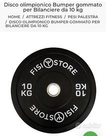 Dischi olimpionici 25 kg gommati foro 50 mm