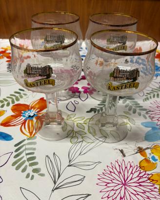 Set 4 pz calici da birra belga Kasteel  0,33 cl