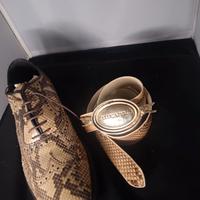 Scarpa Lusso Vera Pelle Pitone 1000 $