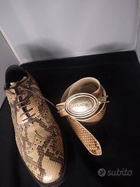 Scarpa Lusso Vera Pelle Pitone 1000 $