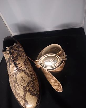 Scarpa Lusso Vera Pelle Pitone 1000 $