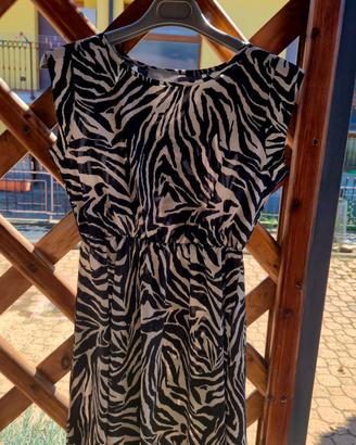 Vestito corto estivo zebrato donna - Taglia L
