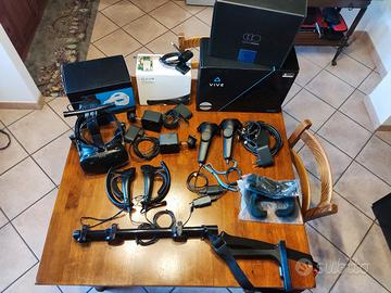 Visore  VR HTC Vive + Audio Strap Deluxe + Adattat