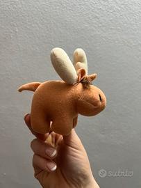 Mini Peluche Alce Vintage - Morbido e Compatto