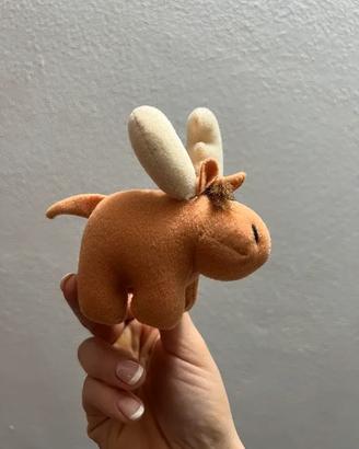 Mini Peluche Alce Vintage - Morbido e Compatto