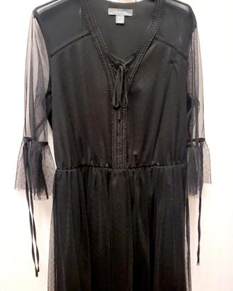 Abito nero Primark tulle gotico Halloween addams 