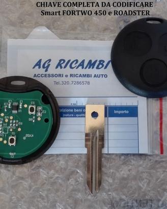 Chiave completa da codificare Smart Fortwo 450