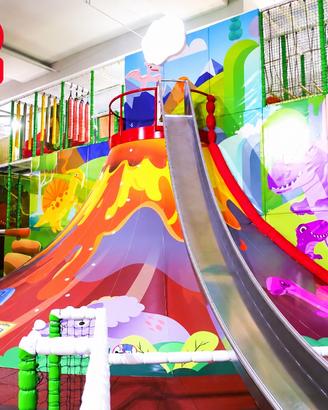 Gioco Playground Vulcano Arrampicata per Bambini