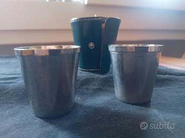 Bicchieri da shot custodia in pelle cult  vintage