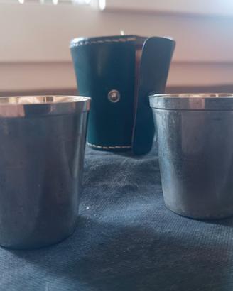 Bicchieri da shot custodia in pelle cult  vintage