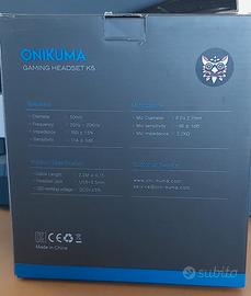 Cuffie da gaming Onikuma K5