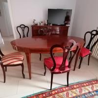 tavolo ovale con allunghe