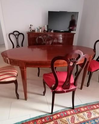 tavolo ovale con allunghe