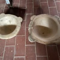 Mortaio, fioriera, centrotavola in marmo