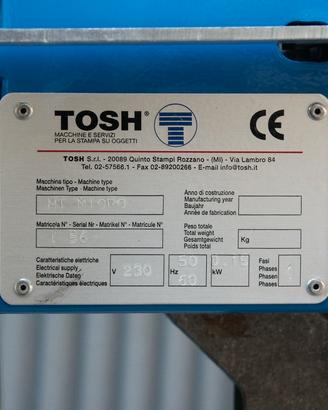 macchina tampografica a due colori