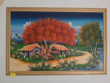 stupendo quadro olio su tela