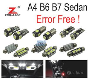 KIT 22 LAMPADE LED INTERNE PER AUDI A4 S4 RS4 B6 B