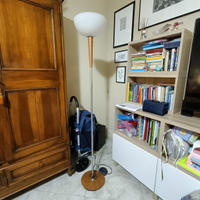 Lampadario moderno legno e vetro