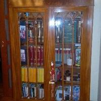 Libreria in mogano 2 porte Biedermeier