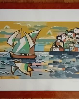 Serigrafia  Ibrahim Kodra  con  certificato