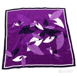 Foulard viola in seta