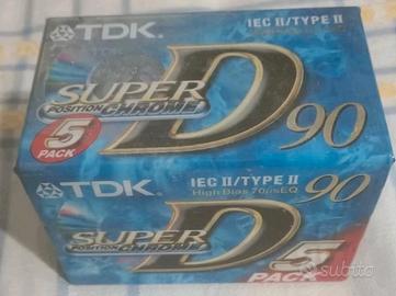 Audiocassette TDK Super D90  cromato tipo 2