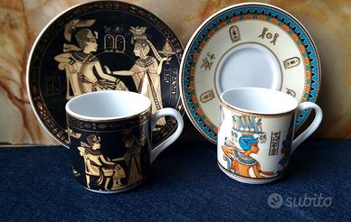 Set porcellana duo di caffè per due, Made in Egypt