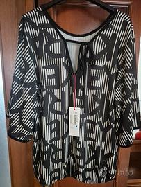 camicia donna fantasia geometrica