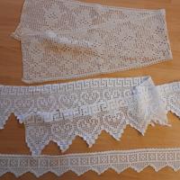 Bordure in Crochet a Filet fatte a mano