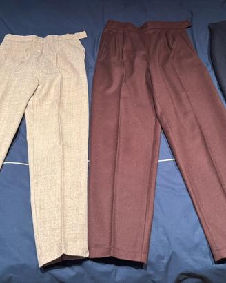 Pantaloni di lana a sigaretta