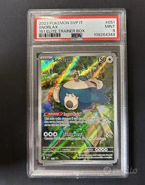 PSA 9 Snorlax #051 Promo 151 IT Pokemon Card