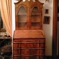 Trumeau in legno impiallacciato con ribaltina