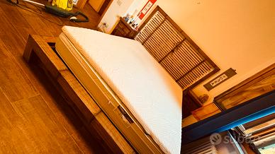 Letto matrimoniale etnico in bambù stupendo!