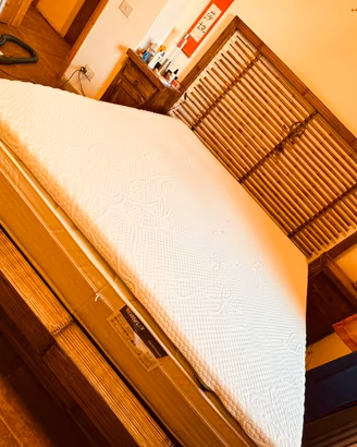 Letto matrimoniale etnico in bambù stupendo!