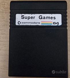 CARTUCCIA SUPER GAMES COMMODORE 64
