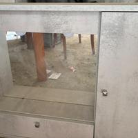 Mobiletto bagno grigio - effetto cemento