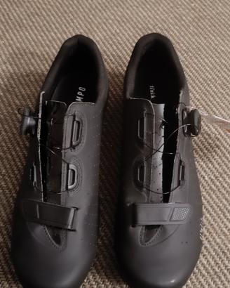 Scarpe Bici Strada DMT Libra, Numero 45, Bianche, Chiusura Velcro, Nuove